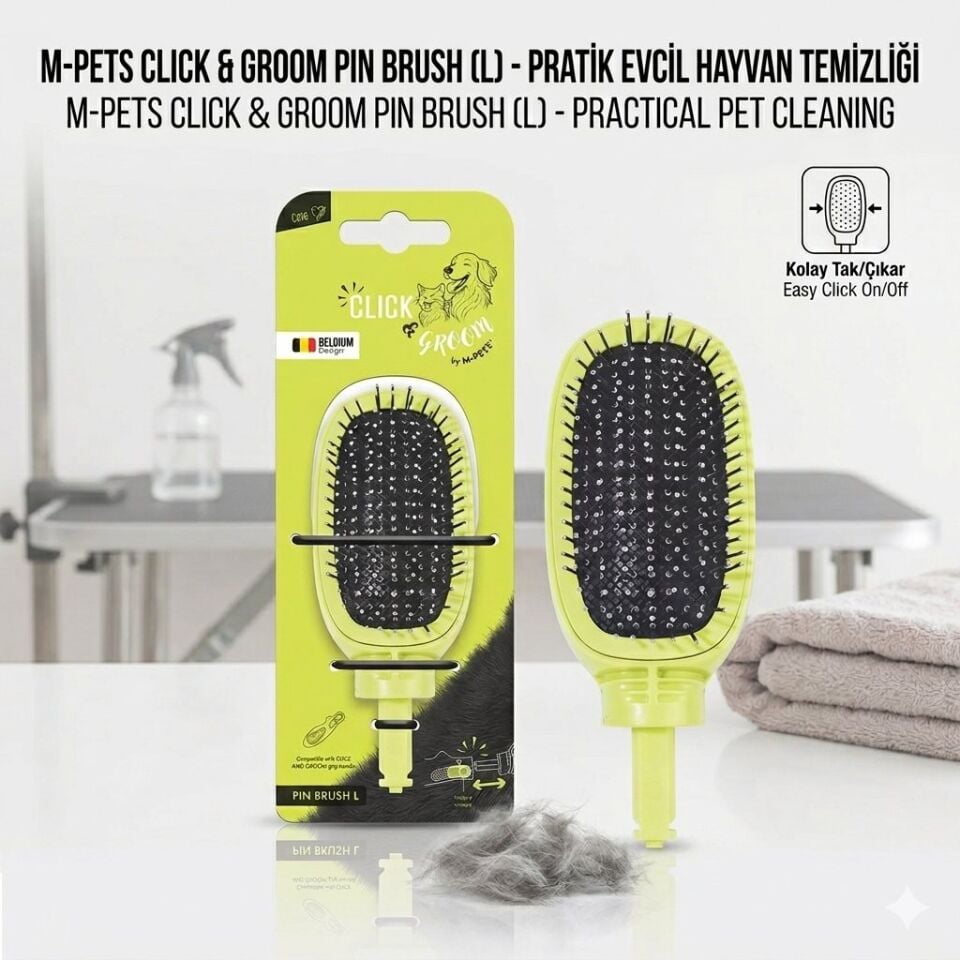 M-PETS CLICK AND GROOM MASAJ UCLU FIRCA YEDEK FIRCA (L)