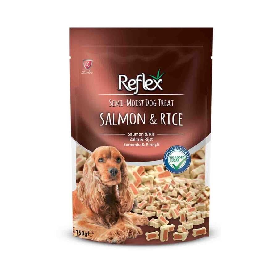 REFLEX SEMİ-MOİST SOMON&PİRİNÇ KALPLİ MİX KÖPEK ÖDÜL 150 GR