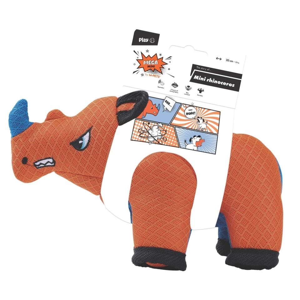 M-PETS MEGA MİNİ RHİNOCEROS KÖPEK OYUNCAĞI