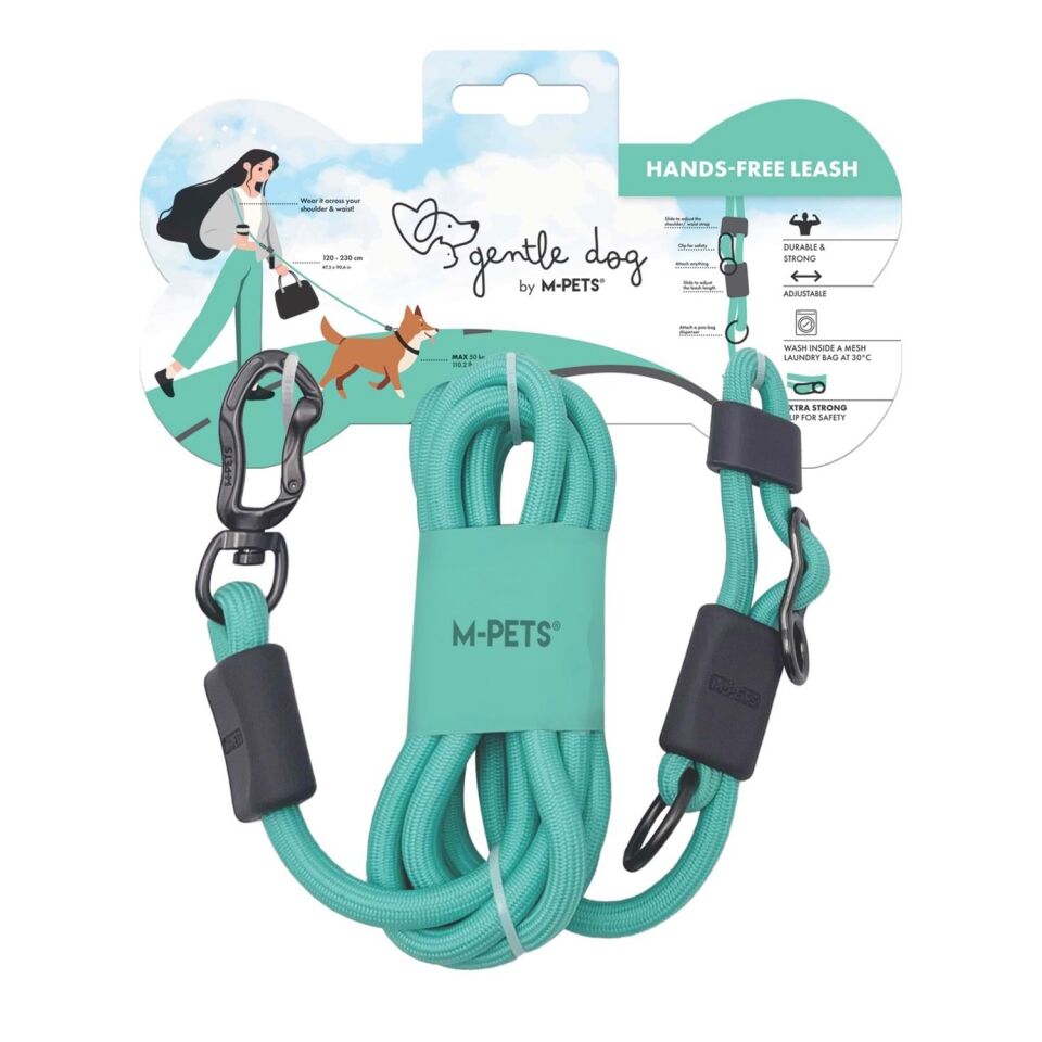 M-PETS GENTLE DOG FONKSİYONEL GEZDİRME TASMA YEŞİL