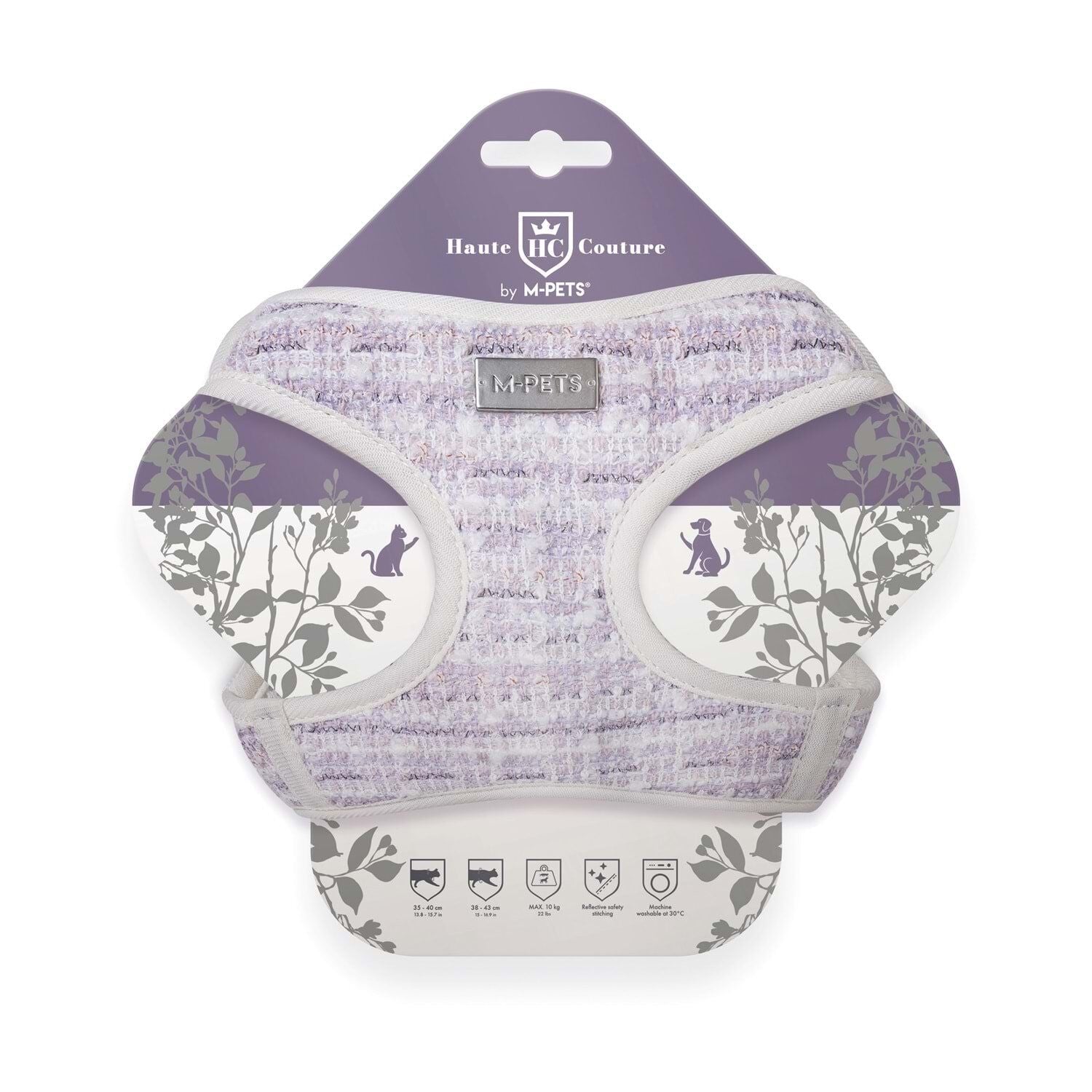 M-PETS HAUTE COUTURE KEDİ GÖĞÜS TASMASI PURPLEV