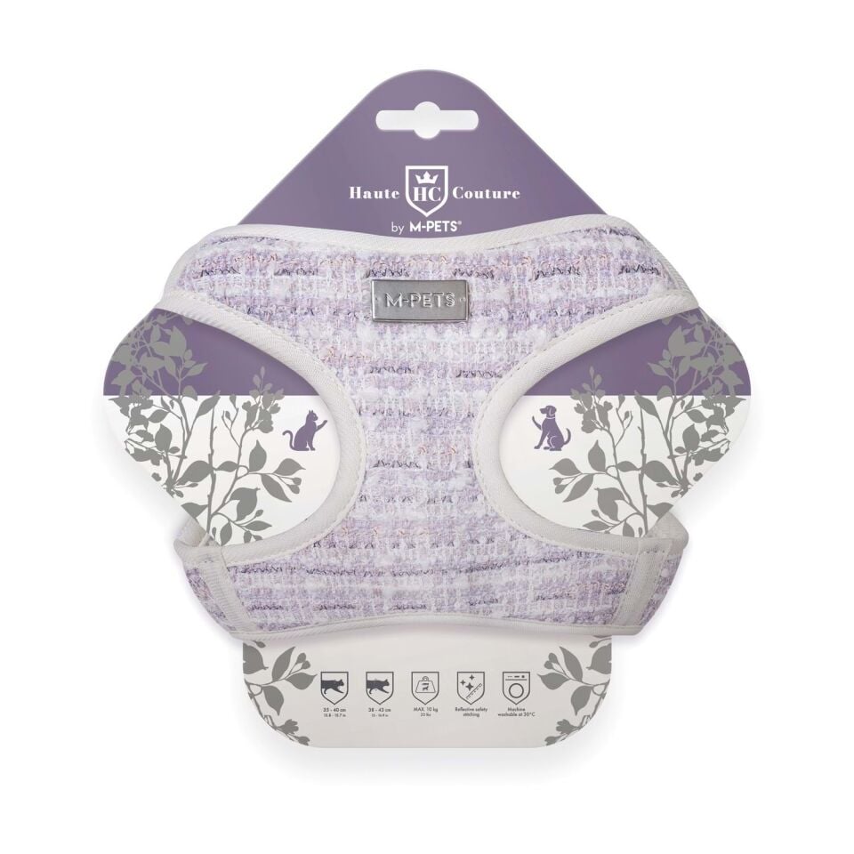 M-PETS HAUTE COUTURE KEDİ GÖĞÜS TASMASI PURPLEV