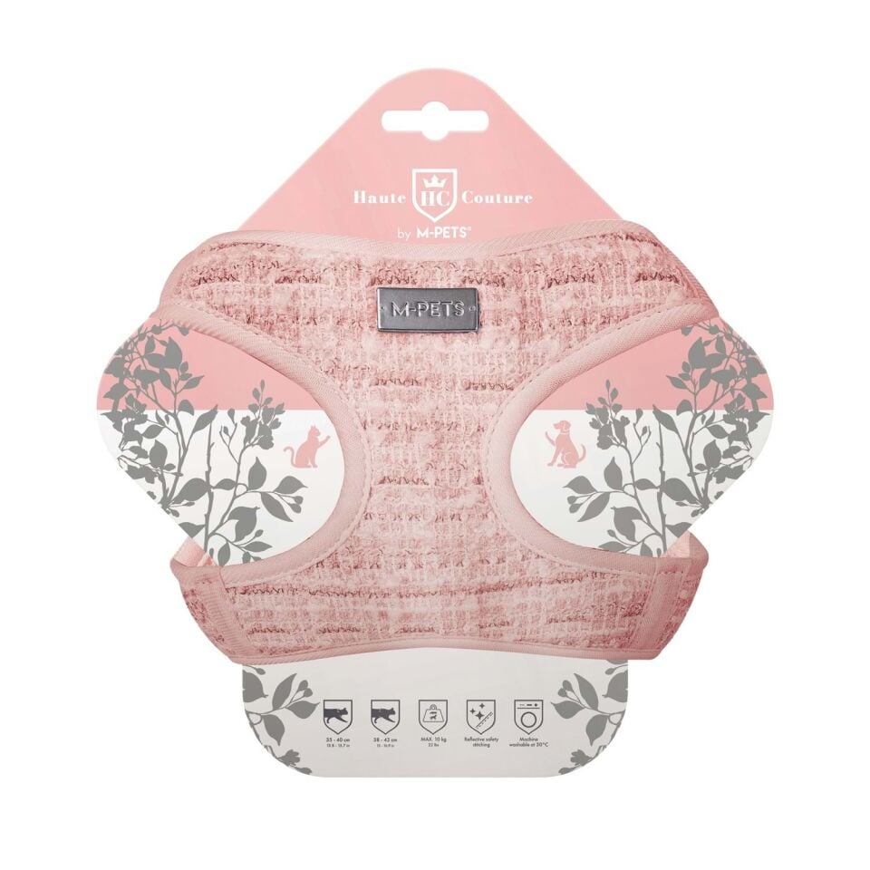 M-PETS HAUTE COUTURE KEDİ GÖĞÜS TASMASI PİNK