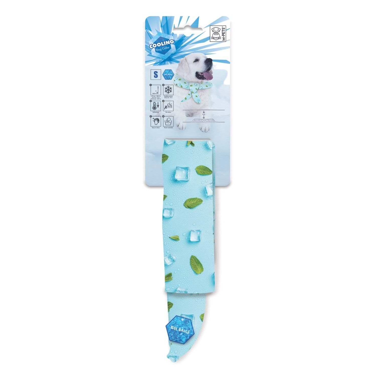 M-PETS COOLİNG SERİNLETİCİ KÖPEK YAKALIĞI (S) MAVİ