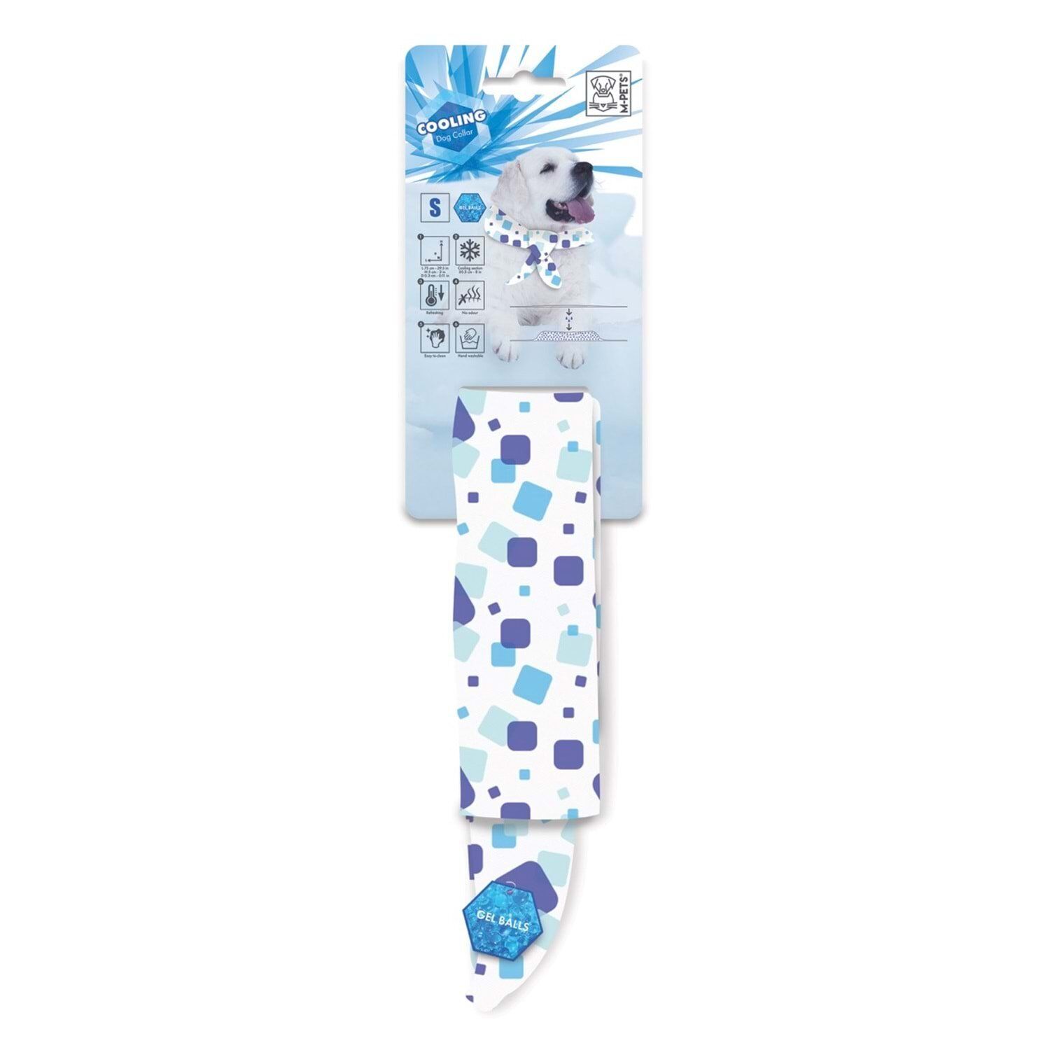 M-PETS COOLİNG SERİNLETİCİ KÖPEK YAKALIĞI (S) BEYAZ