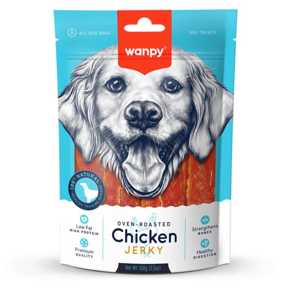 Wanpy Gerçek Tavuk Fileto 100 gr Köpek Ödülü