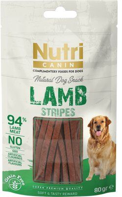 NUTRI CANIN KÖPEK ÖDÜL MAMASI KUZU ETLİ ŞERİT 80 GR