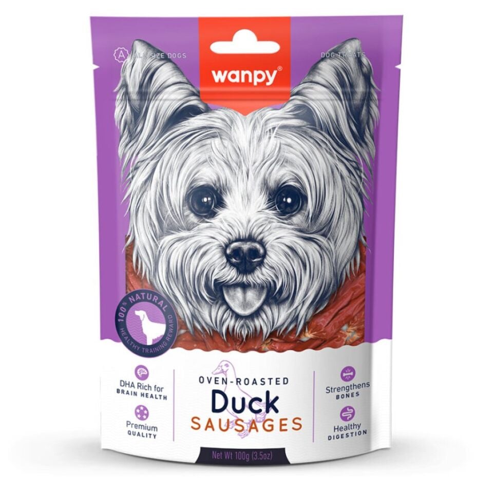 Wanpy Ördek Etli Sosis 100 gr Köpek Ödülü
