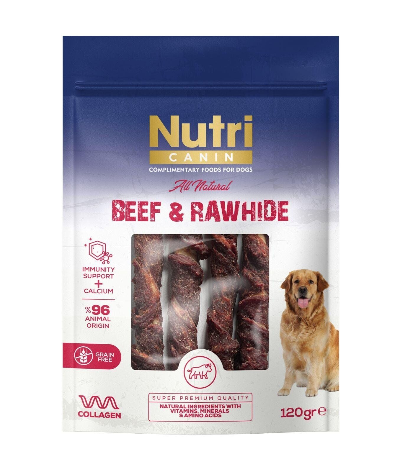 NUTRI CANIN SIĞIR ETLİ SARILI KEMİK 80 GR