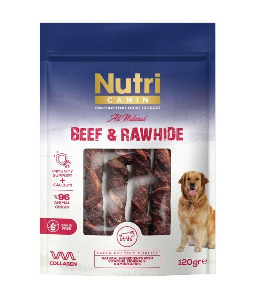NUTRI CANIN SIĞIR ETLİ SARILI KEMİK 80 GR