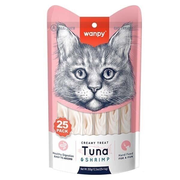 WANPY TON BALIKLI KARİDESLİ KEDİ ÖDÜL 25*14 GR