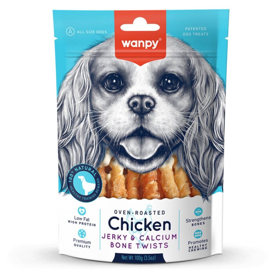WANPY KALSİYUMLU TAVUK SARGILI KÖPEK ÖDÜLÜ 100 GR