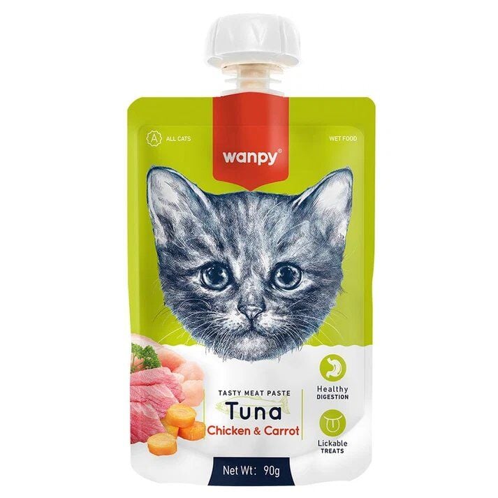 WANPY KEDİ ÖDÜL TON BALIKLI TAVUKLU 90 GR 10 LU