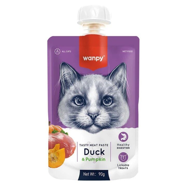 WANPY KEDİ ÖDÜL ÖRDEKLİ BAL KABAKLI 90 GR