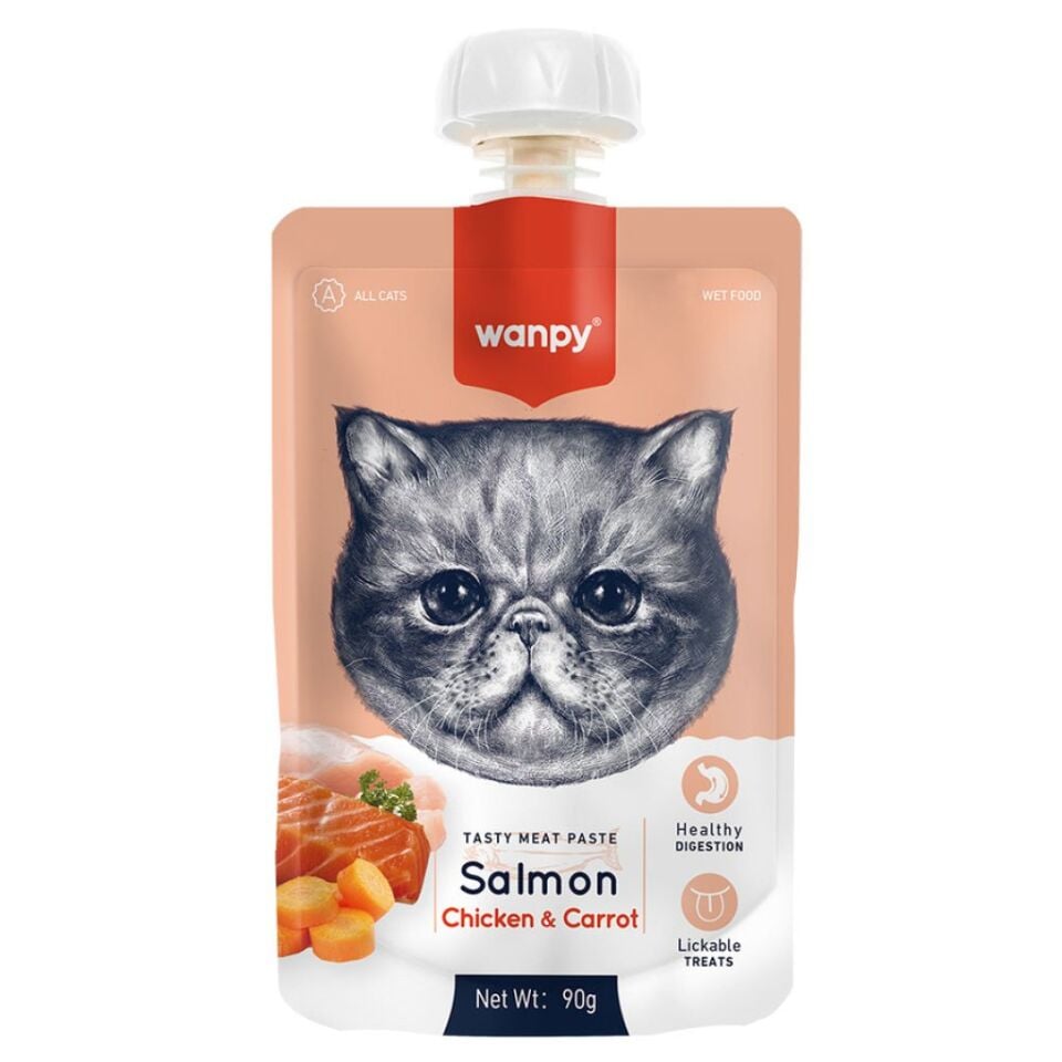 WANPY KEDİ ÖDÜL SOMON TAVUK HAVUÇLU 90 GR