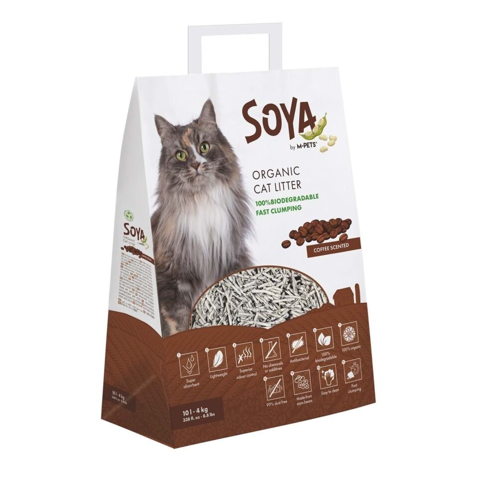 M-PETS SOYA ORGANİK COFFEE KEDİ KUMU 10L