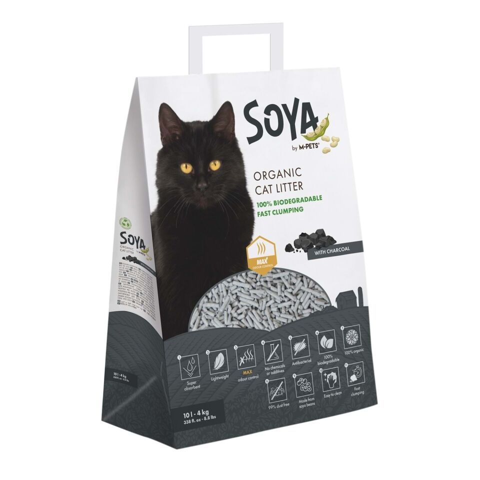 M-PETS SOYA ORGANİK CARBONLU KEDİ KUMU 10L