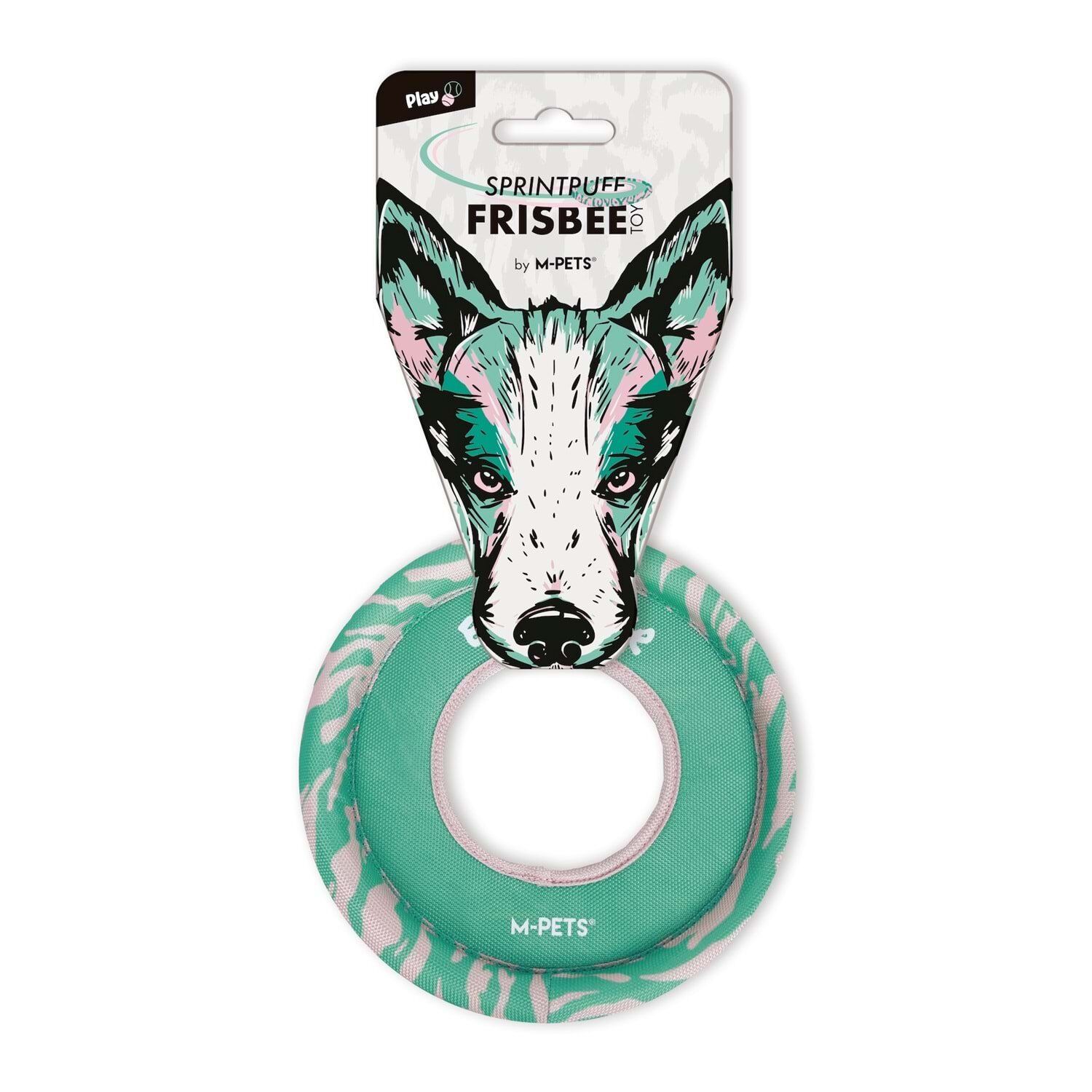 M-PETS SPRINTPUFF FRISBEE KÖPEK OYUNCAĞI PEMBE/YEŞİL