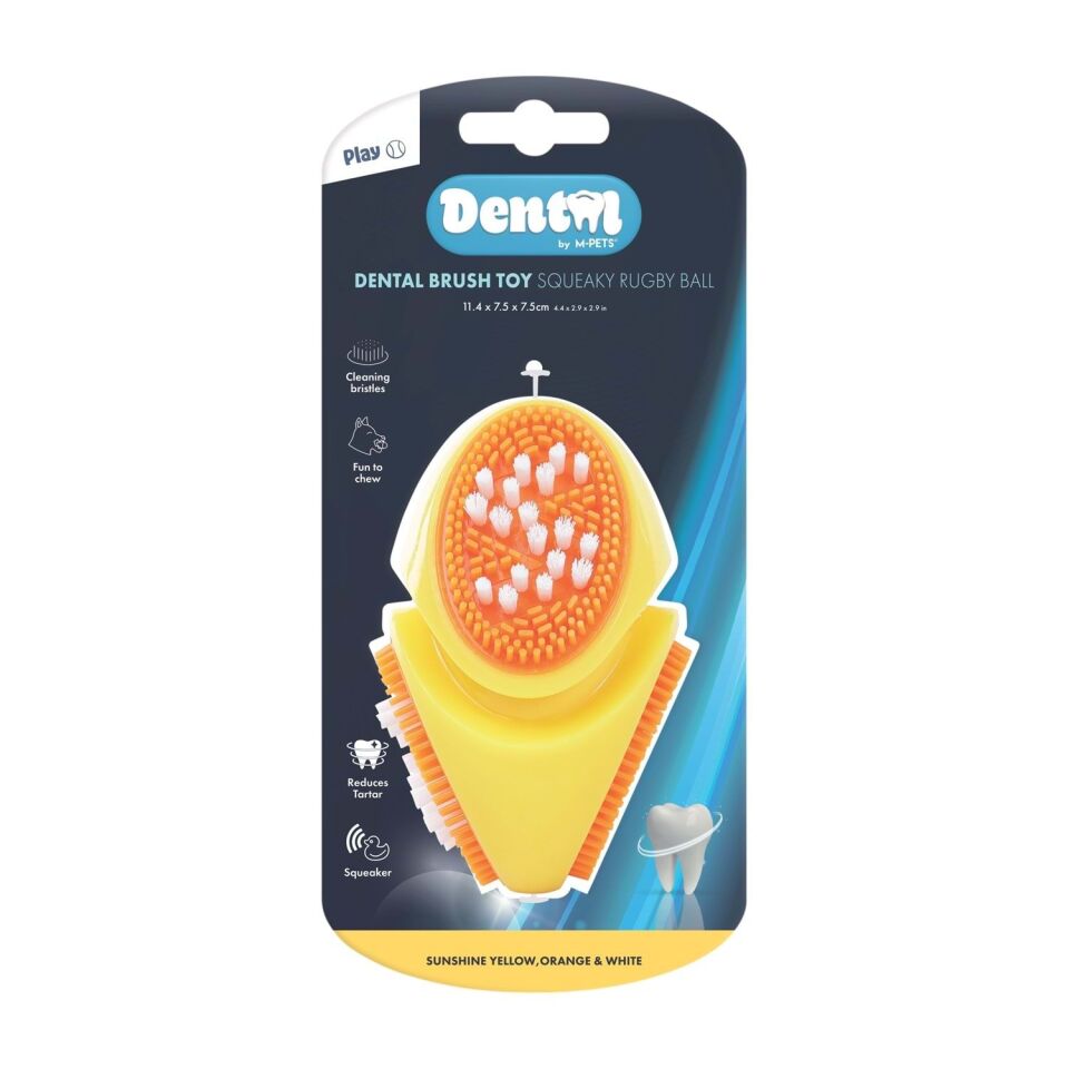 M-PETS DENTAL SQUEAKY RUBY BALL DİŞ FIRÇALI KÖPEK OYUNCAĞI