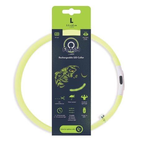 M-PETS FLASH LED BOYUN TASMA GREEN (L)