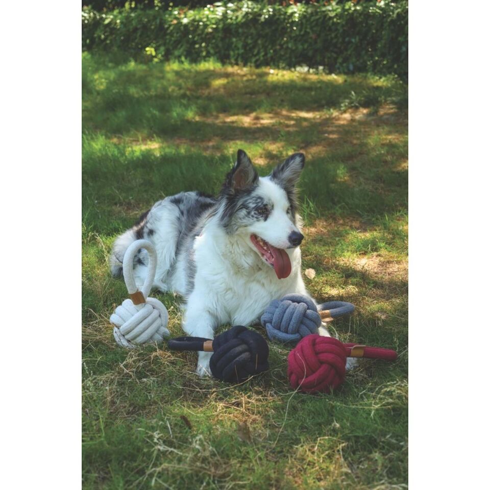 M-PETS COTO RED LOOP BALL 11CM ÇEKMELİ ÖRGÜ TOP OYUNCAK