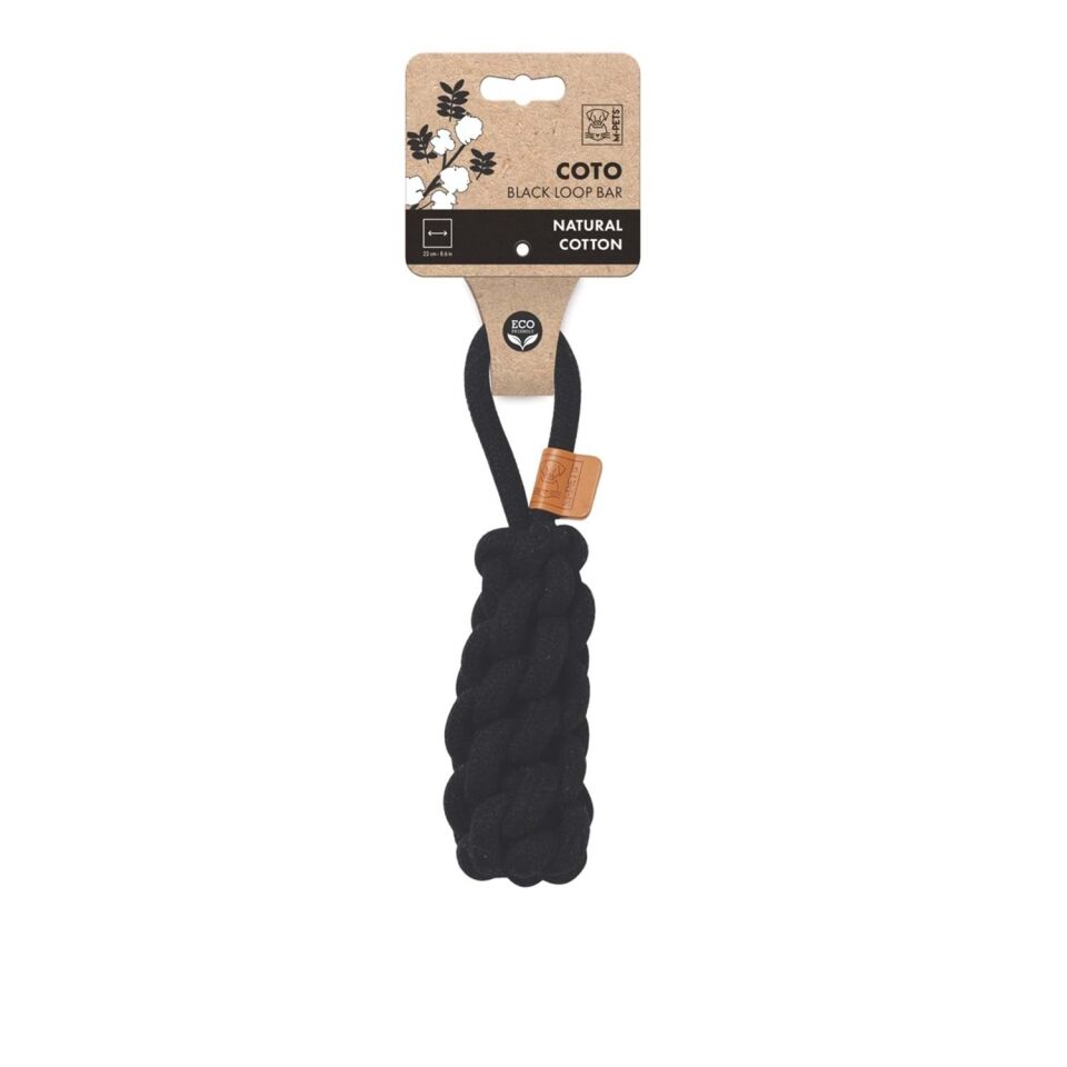M-PETS COTO BLACK LOOP BAR 22CM ÖRGÜ OYUNCAK