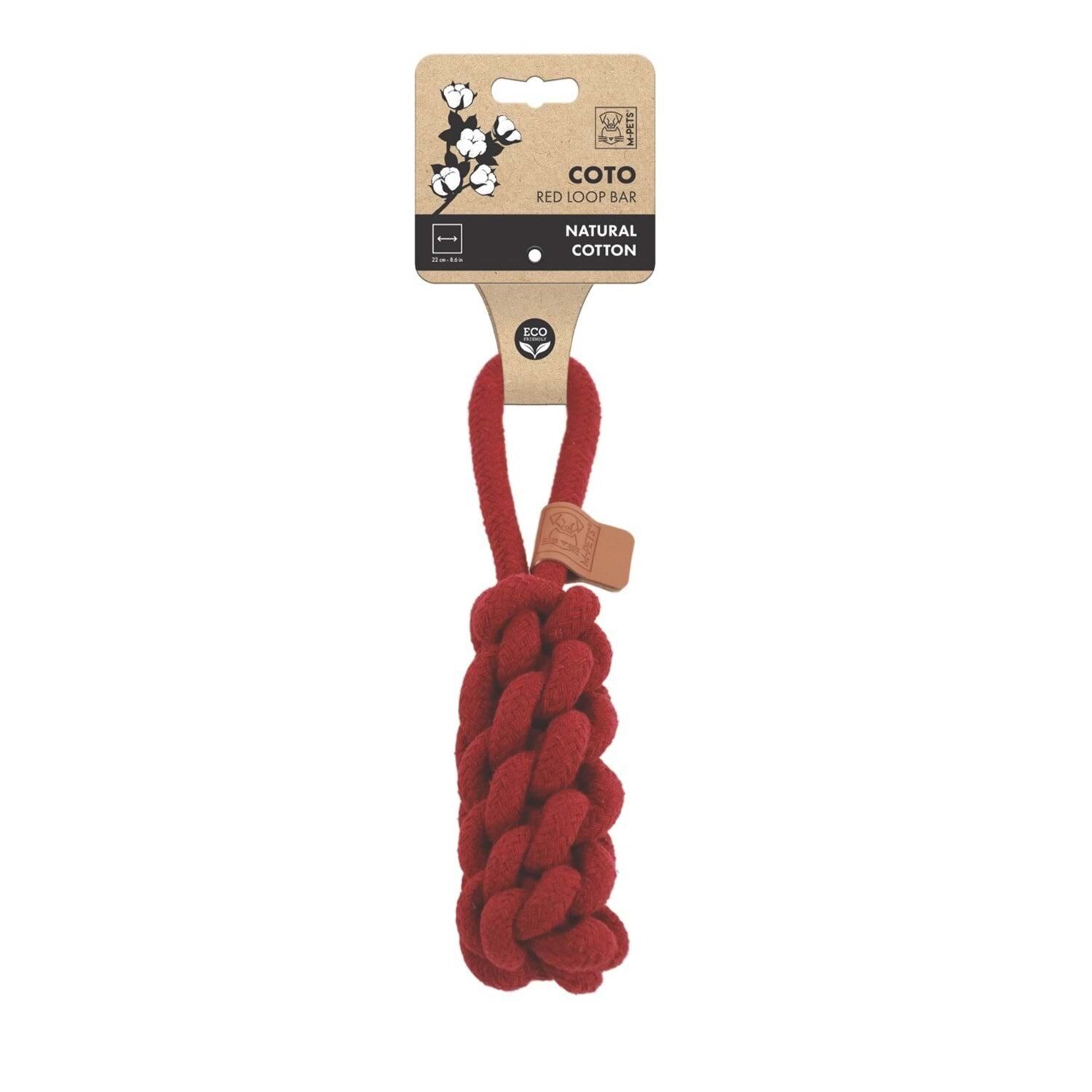 M-PETS COTO RED LOOP BAR 22CM ÖRGÜ OYUNCAK