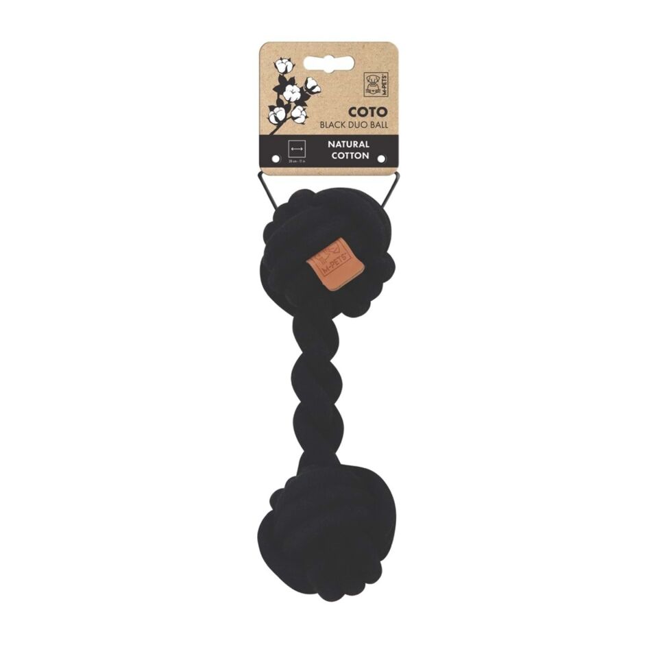 M-PETS COTO BLACK DUO BALL 28CM ÖRGÜ OYUNCAK