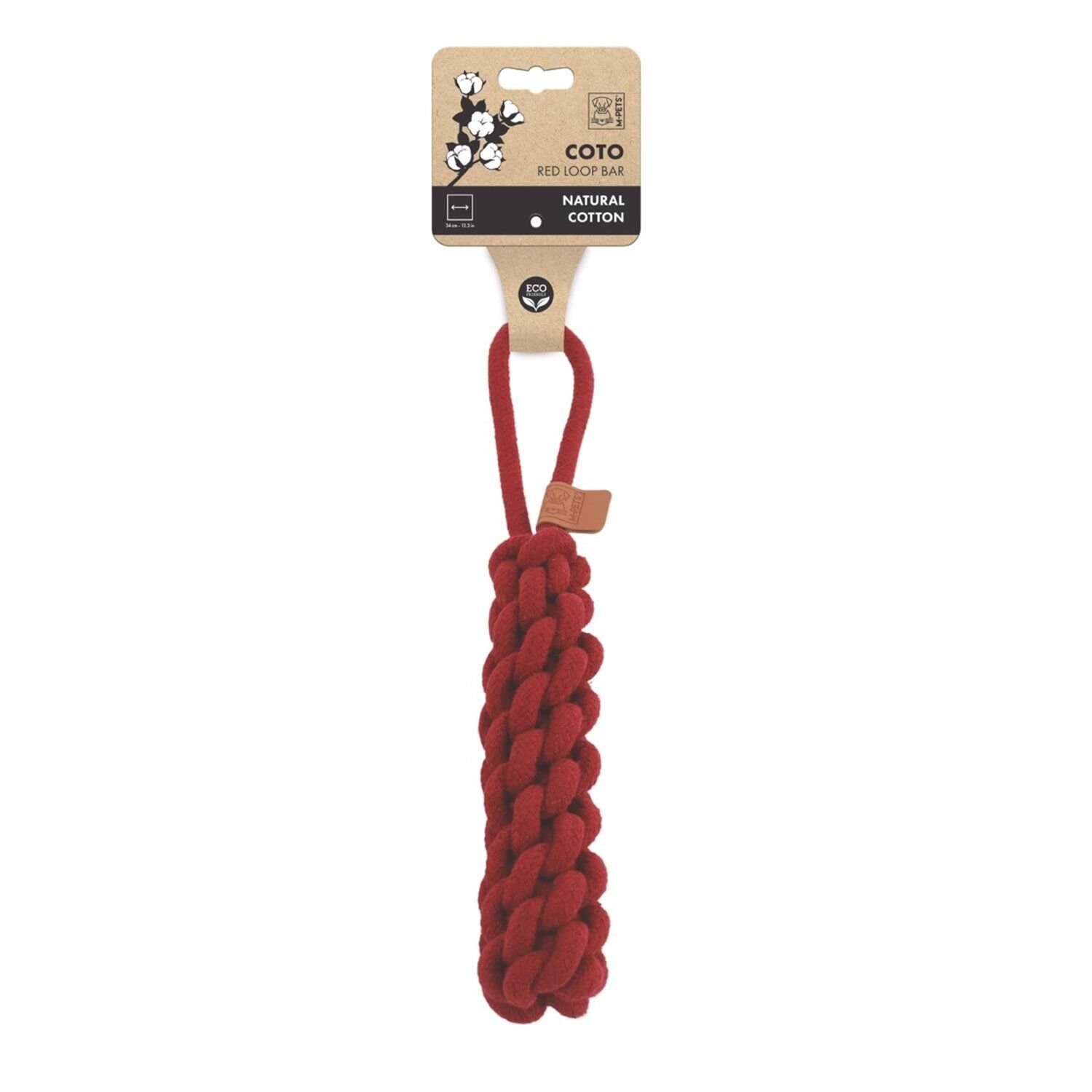 M-PETS COTO RED LOOP BAR 34CM ÖRGÜ OYUNCAK
