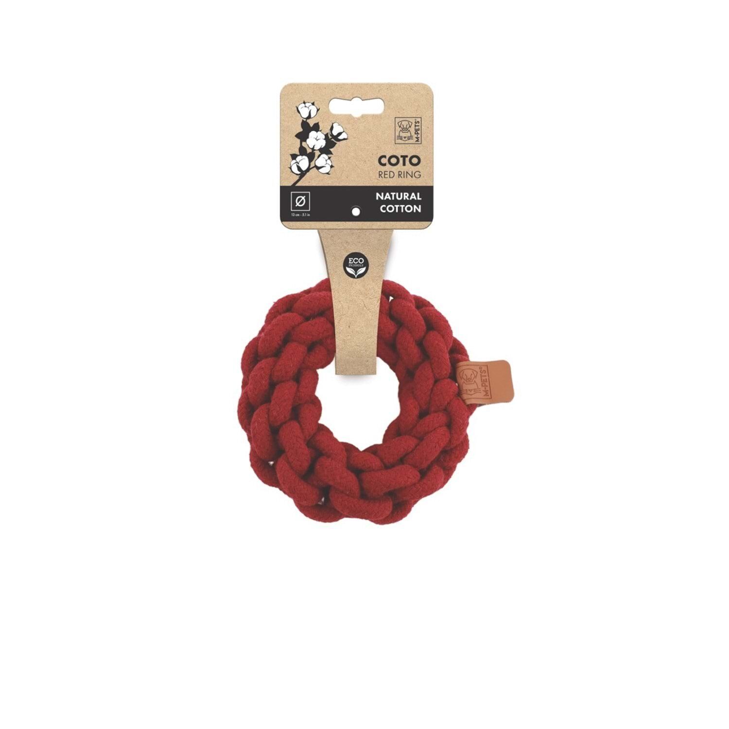 M-PETS COTO RED RING 13CM ÖRGÜ HALKA OYUNCAK