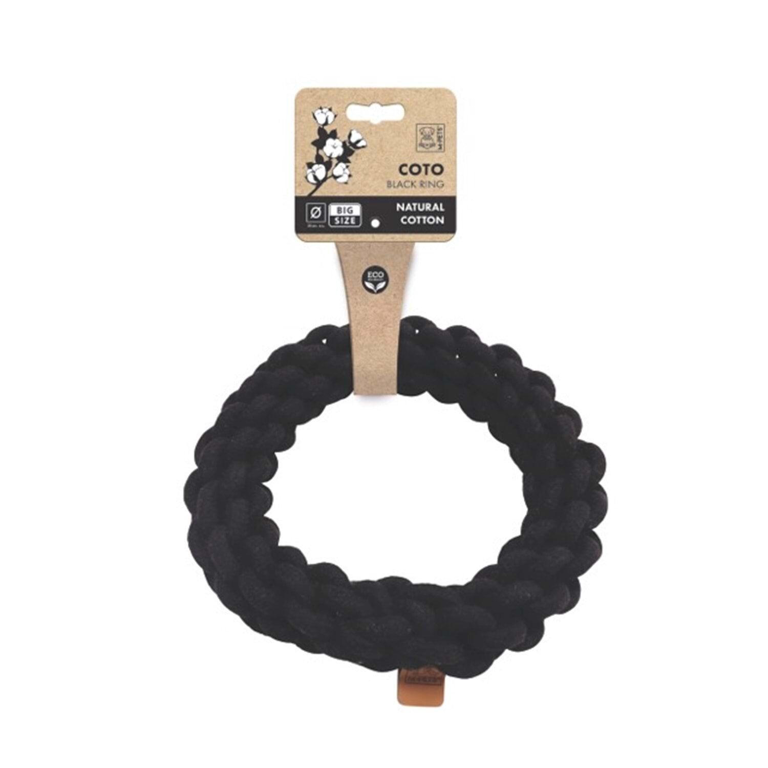 M-PETS COTO BLACK RING 25CM ÖRGÜ HALKA OYUNCAK
