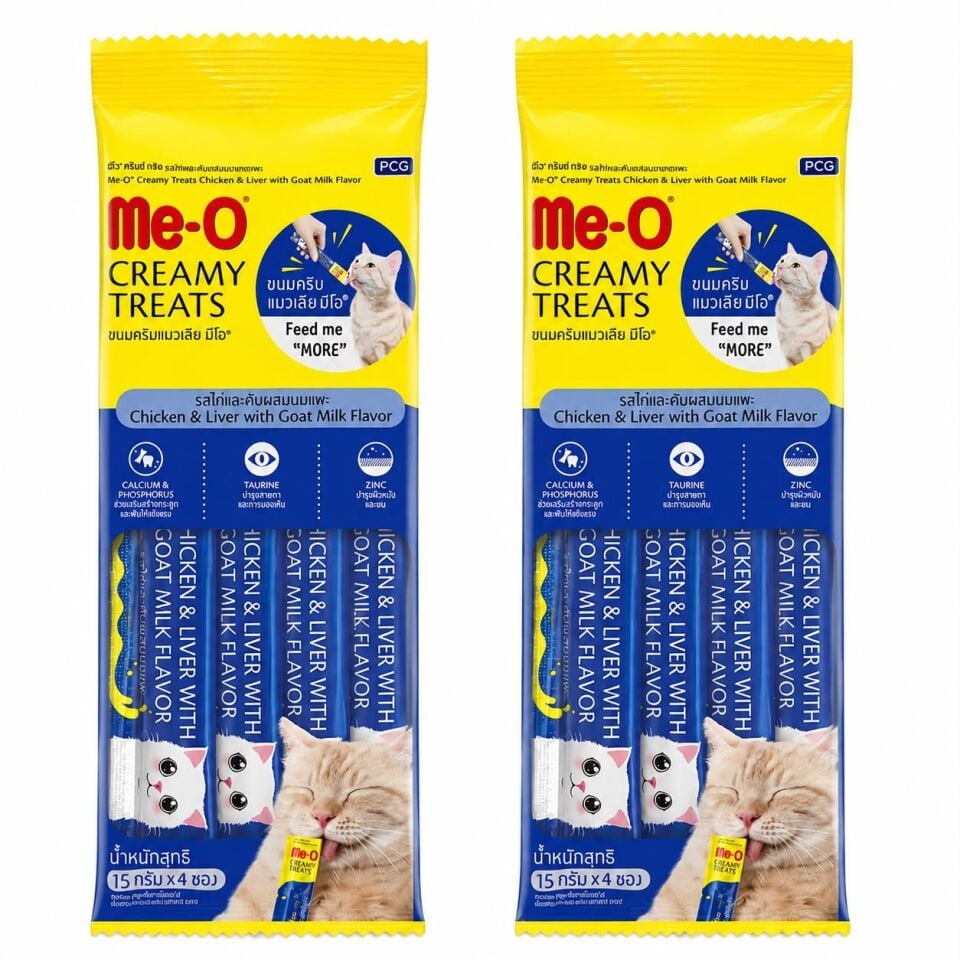 ME-O KEDİ TAVUK VE CİĞERLİ 4 AD X 15 GR 2'Lİ PAKET