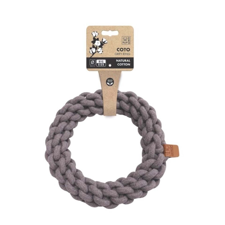 M-PETS COTO GREY RING 25CM ÖRGÜ HALKA OYUNCAK