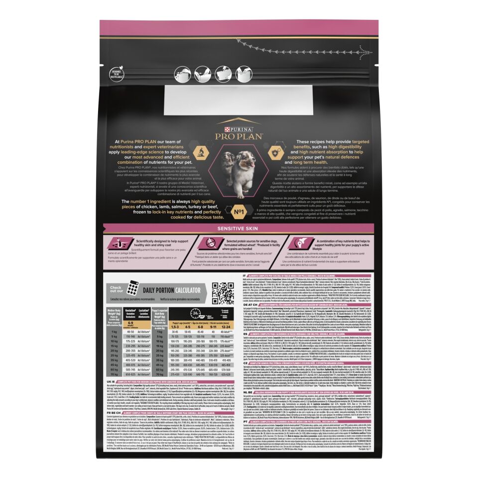 PRO PLAN 3 KG MEDIUM PUPPY SENSITIVE SALMON RICE