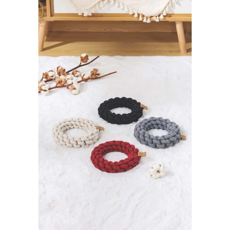 M-PETS COTO GREY RING 13CM ÖRGÜ HALKA OYUNCAK