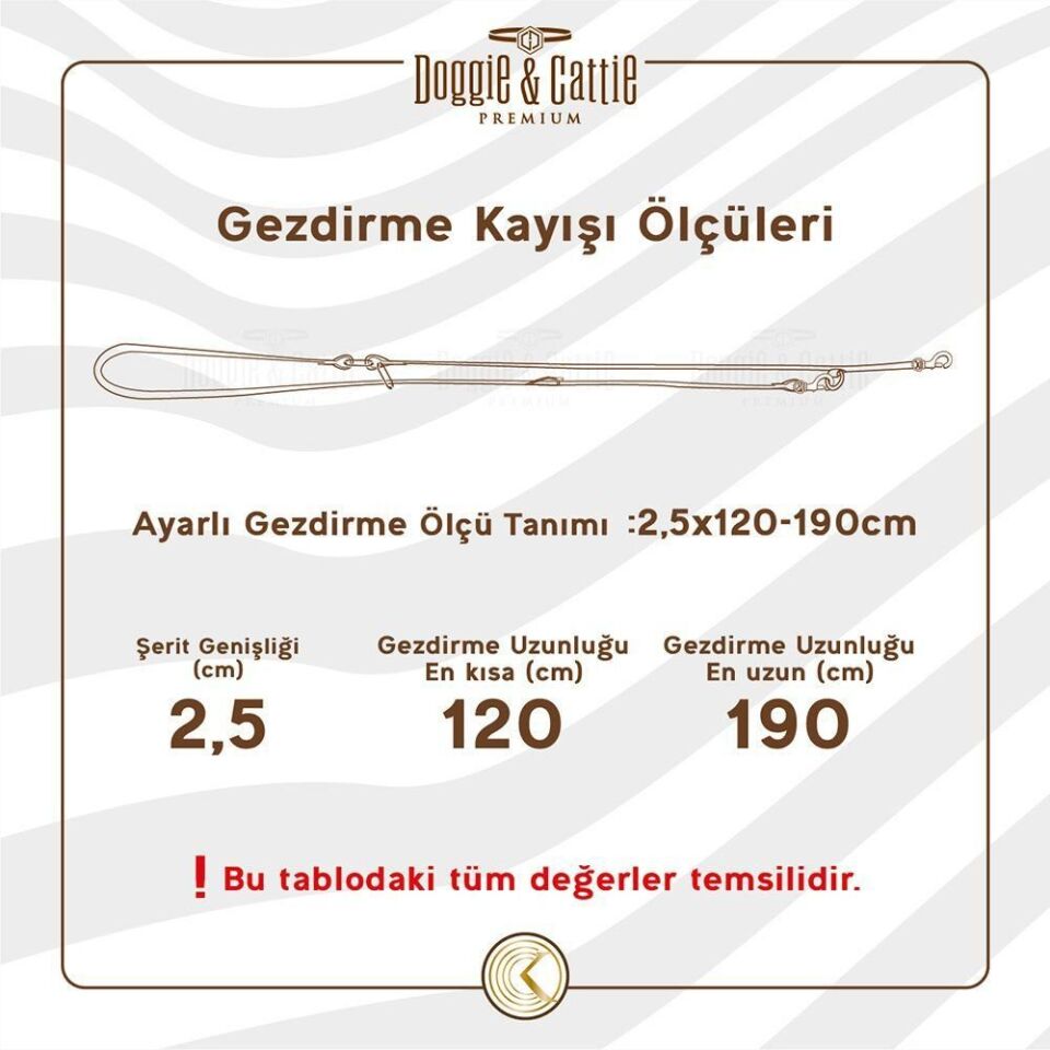 DOGGİE YAĞLI DERİ BOĞMALI EĞİTİM GEZDİRME YAĞLIKAHVE 1,1X150CM