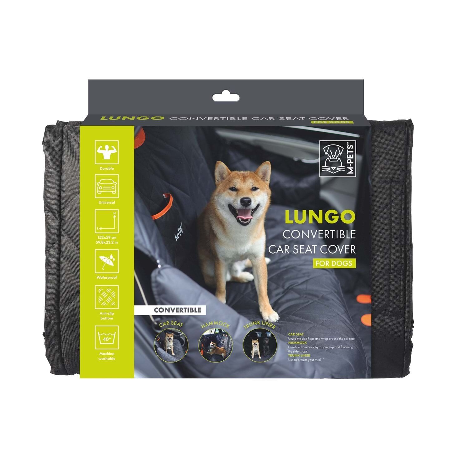M-PETS LUNGO ARAÇ KOLTUK ÖRTÜSÜ 152X59CM