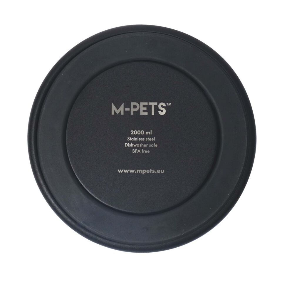 10530699 M-PETS ESKIMO ÇİFT CİDARLI MAMA KABI 2L BLACK