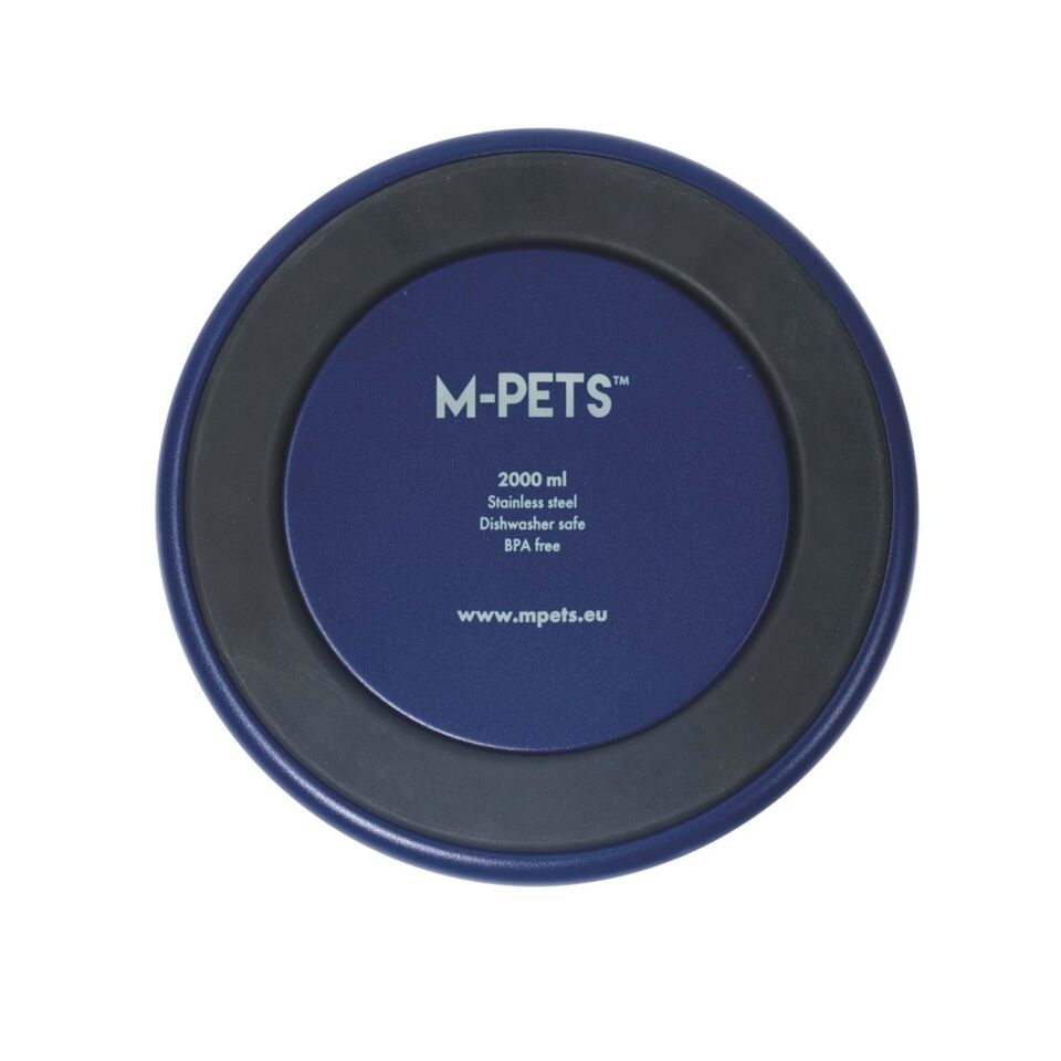 M-PETS ESKIMO ÇİFT CİDARLI MAMA KABI 2L BLUE