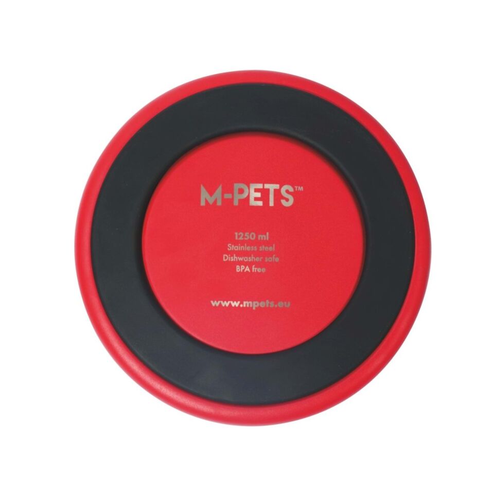 M-PETS ESKIMO ÇİFT CİDARLI MAMA KABI 1.25L RED