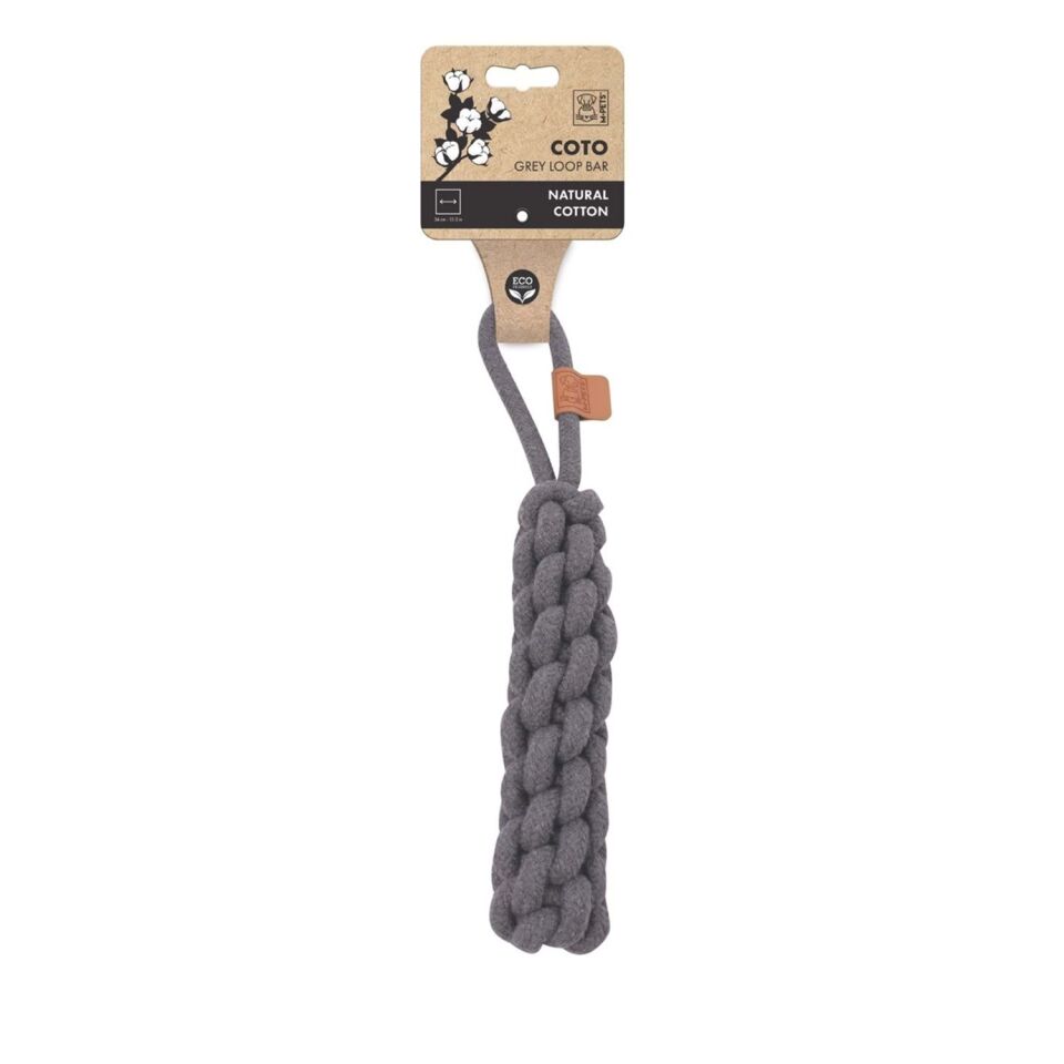 M-PETS COTO GREY LOOP BAR 34CM ÖRGÜ OYUNCAK