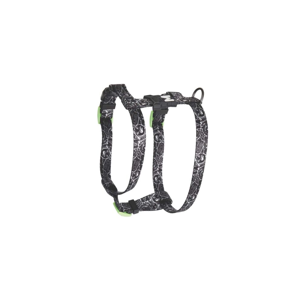 M-PETS URBAN STYLE BLACK/WHİTE ACTİVE KÖPEK GÖĞÜS TASMASI (L)