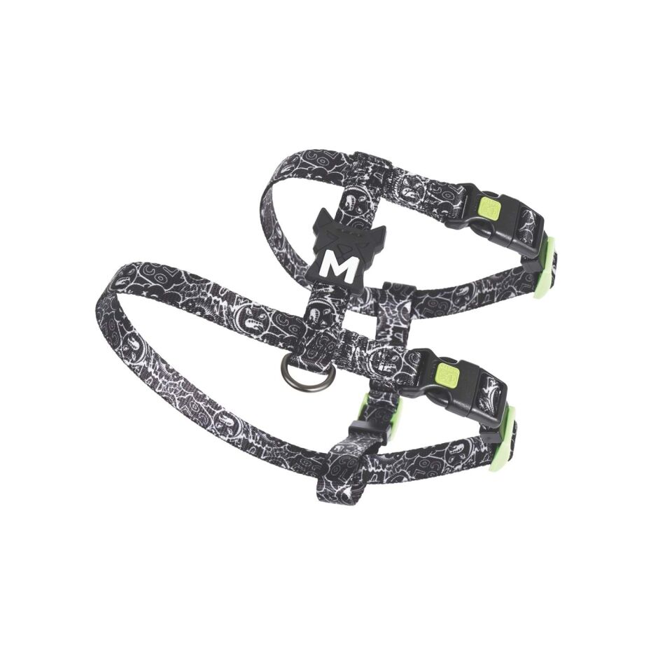 M-PETS URBAN STYLE BLACK/WHİTE ACTİVE KÖPEK GÖĞÜS TASMASI (L)