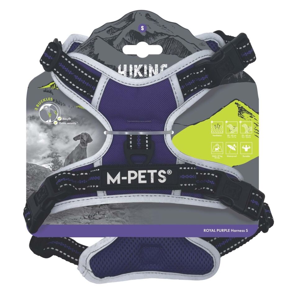 M-PETS HIKING REFLEKTÖRLÜ SOFT SIRT TASMASI PURPLE (S)