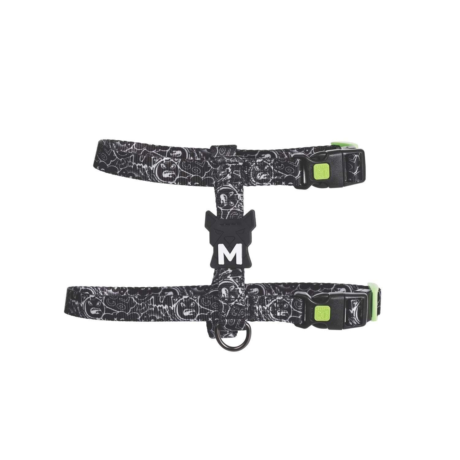 M-PETS URBAN STYLE BLACK/WHİTE ACTİVE KÖPEK GÖĞÜS TASMASI (M)
