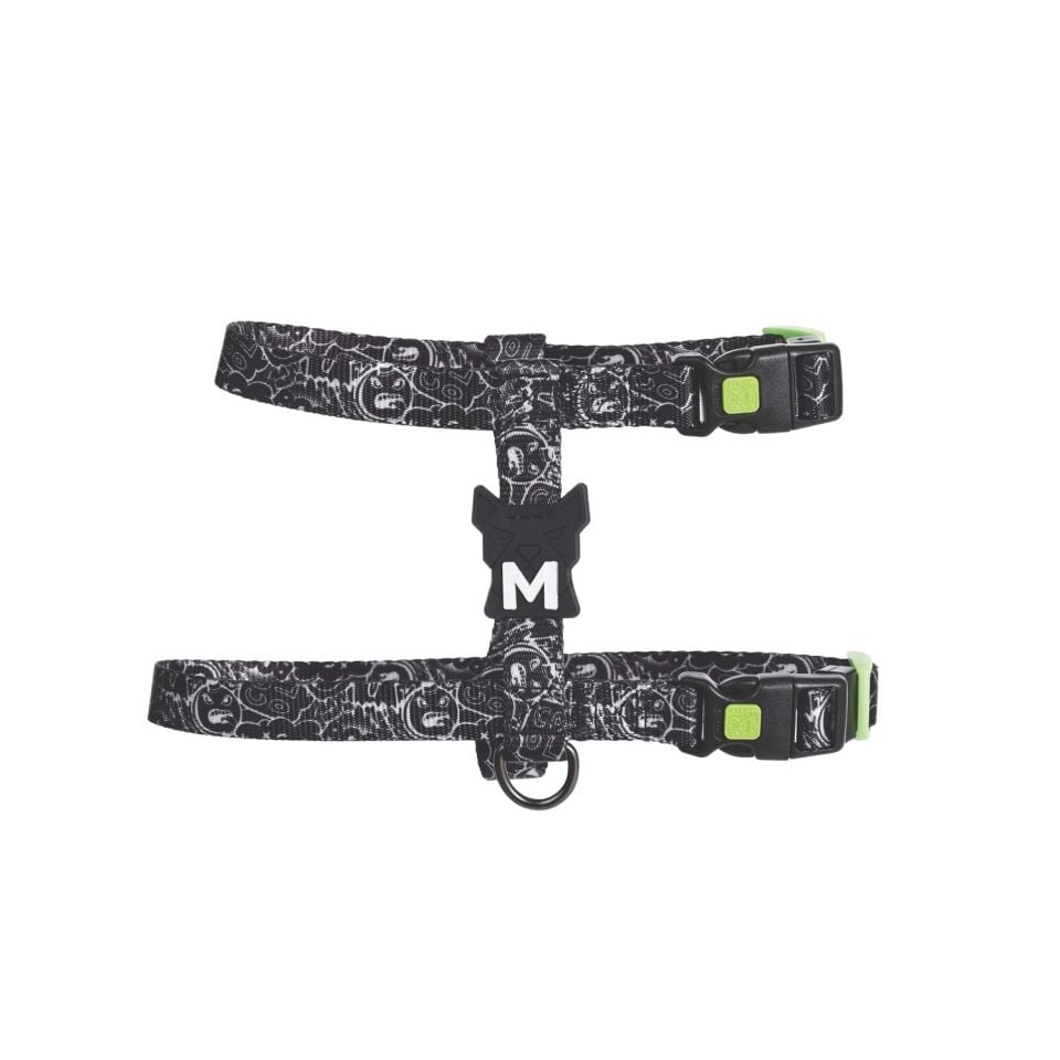 M-PETS URBAN STYLE BLACK/WHİTE ACTİVE KÖPEK GÖĞÜS TASMASI (S)