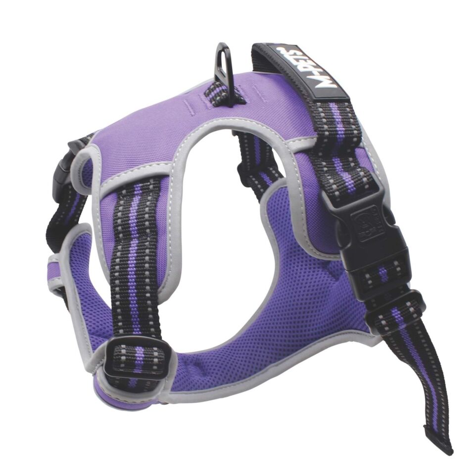 M-PETS HIKING REFLEKTÖRLÜ SOFT SIRT TASMASI PURPLE (XL)
