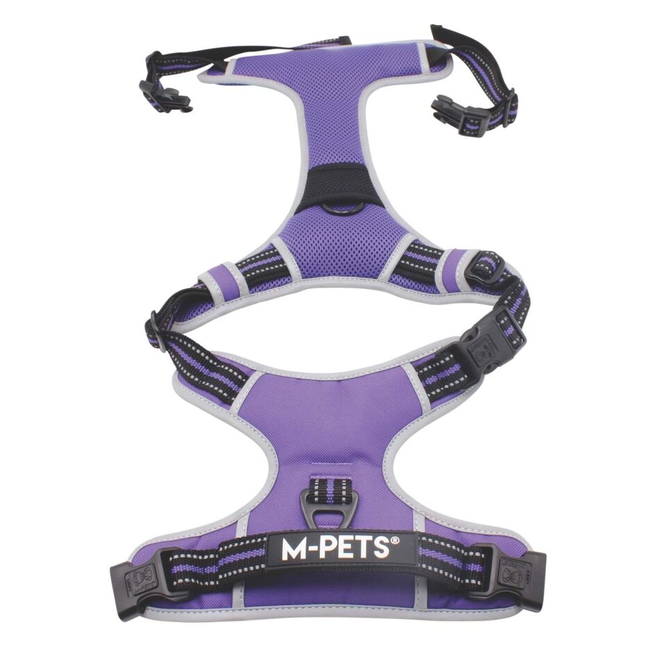 M-PETS HIKING REFLEKTÖRLÜ SOFT SIRT TASMASI PURPLE (XL)