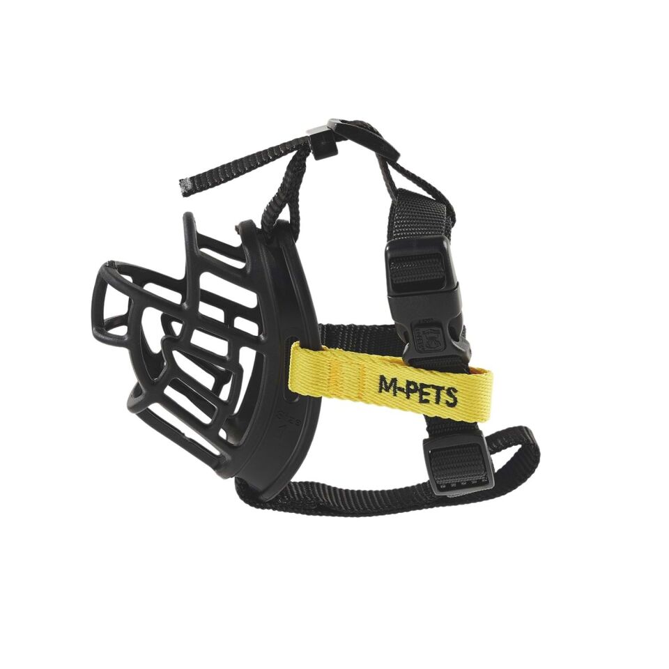 10845399 M-PETS BARK GUARD AĞIZLIK (S) BLACK/YELLOW