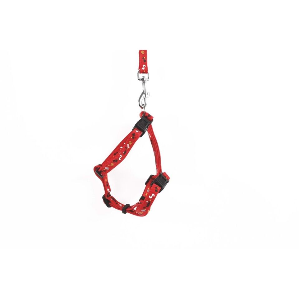 M-PETS CATOGO KEDİ GÖĞÜS TASMASI+GEZDİRME RED